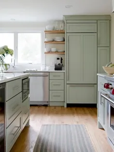آشپزخانه های سبز مریم گلی - انتقالی - آشپزخانه