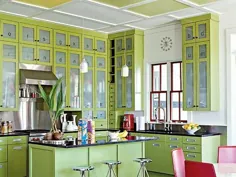 آشپزخانه های سبز - رنگ ، نه روند سازگار با محیط زیست - پرونده طراحی