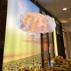 ابرهای نوردیک چراغ های آویز چراغ ابریشم ابرهای تیره شخصیت آویزان تزئین نور آویز برای رستوران لابی هتل