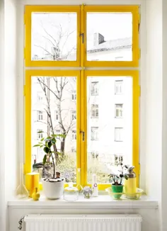 ایده جسورانه طراحی: قابهای پنجره خود را رنگ آمیزی کنید تا جذابیت فوری ایجاد شود