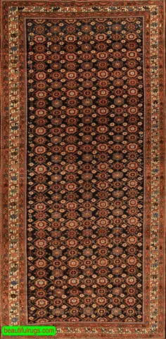 فرش فرش ایرانی 7 × 15 قرمز ، فرشهای بزرگ ، فرشهای پشمی