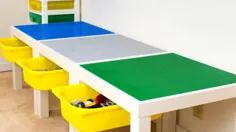 به کودکان خود یک میز LEGO با کشوهای ذخیره سازی بسازید