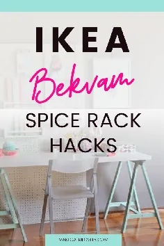 14 هک و کاربردهای درخشان IKEA Bekvam Spack Rack