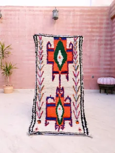 فرش پرنعمت مراکشی 2.6x5.4 زیبا و زیبا و منحصر به فرد |  اتسی