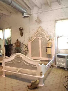کلبه نقاشی شده تخت خواب رمانتیک اتاق خواب فرنگی شیکی شیک |  اتسی