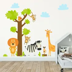 بسته برچسب حیوانات جنگلی و دیواری درخت |  برچسب های دیواری جنگل |  Stickerscape |  انگلستان