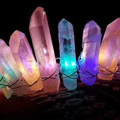تاج الکتریک LED Crystal Crown White Angel Aura Crystal |  اتسی