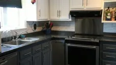 نحوه رنگ آمیزی کابینت های آشپزخانه بدون سنباده زدن DIY