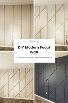 مراحل و محصولات مورد استفاده برای ایجاد یک دیوار کانونی مدرن DIY