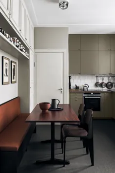 آشپزخانه در رنگ های خاکی - طراحی COCO LAPINE