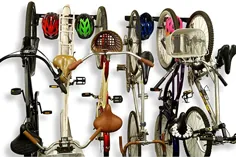 آویز گاراژ قفسه ذخیره سازی رک دوچرخه کوهی Koova به مدت 6 دوچرخه + کلاه ایمنی |  متناسب با همه دوچرخه ها حتی کروزهای بزرگ / دوچرخه کوهستان تایر بزرگ |  فولاد روکش دار پودر سنگین |  ساخت آمریکا (6 قفسه دوچرخه سواری)