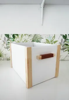 چگونه می توان جعبه مقوایی را به یک انبار زیبا DIY تبدیل کرد