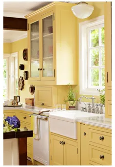 کابینت آشپزخانه زرد