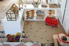 ایجاد یک فضای بازی و محل نگهداری اسباب بازی در یک خانه کوچک