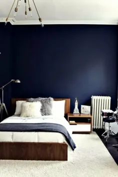 ترندیج فاربن: Fabelhafte Schlafzimmergestaltung در Grau-Blau