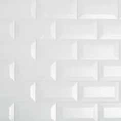 Daltile Restore 3 in x 6 in. Ceramic Bevel Bright White Metro Tile (10 sq ft / case) -RE1536MODBHD1P4 - انبار خانه