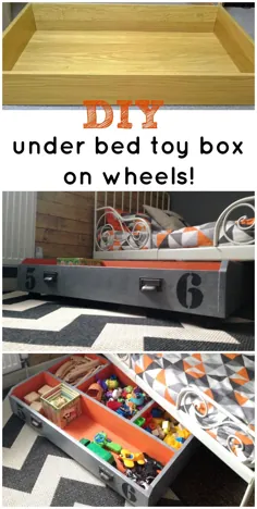 کشوی IKEA PAX برای نگهداری اسباب بازی تختخواب بر روی چرخ ها!