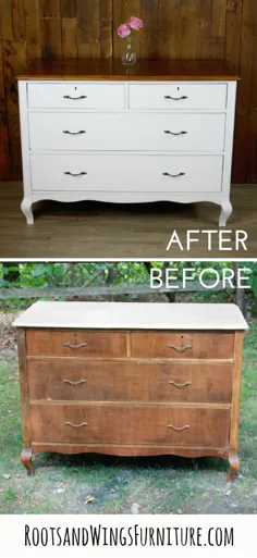 قبل و بعد: تغییر آرایش در سفید برفی • Roots & Wings Furniture LLC
