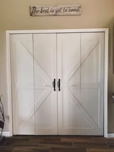 درب های دو برابر DIY به Barn Doors