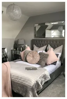 طراحی اتاق خواب دخترانه نوجوانان خاکستری