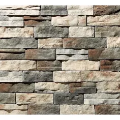AirStone Birch Bluff Primary Wall Stone 8-ft ft Birch Bluff Blend Faux Stone Veneer Lowes.com