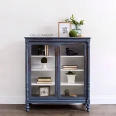 Makeover Nightstand Blue Antique