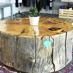 Optez pour une table en tronc d’arbre pour une déco design et authentique!  - IDEO