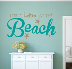 برچسب Life is Better Beach Decal Decal Beach Decor Beach |  اتسی
