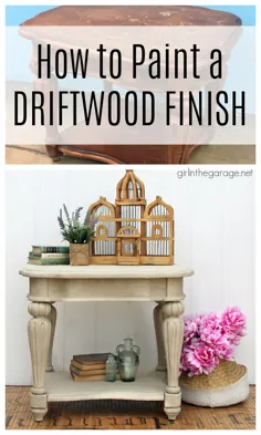 چگونه می توان با استفاده از گچ رنگ ، جلوی Driftwood را ایجاد کرد