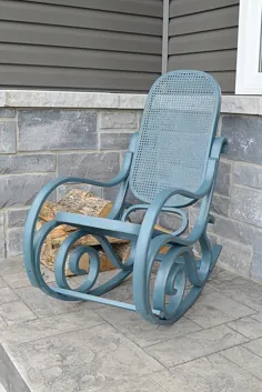 اصلاح صندلی گهواره ای با استفاده از رنگ معدنی همجوشی