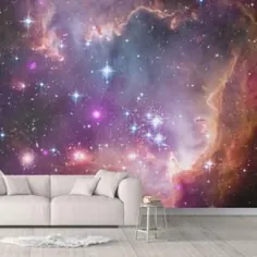 Galaxy Wallpaper Space Wallpaper Large Wall Mural Peel & Stick |  اتسی