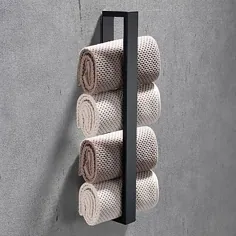 16-Zoll-Badetuchhalter aus Edelstahl selbstklebend an der Wand montiert، Badzubehör im modernen Stil Handtuchhalter، rostfrei، 4 Farben، mattschwarz، gebürstet، poliert 2021 - 28.97 دلار آمریکا