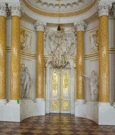 آندره لو برون، مجسمه های مینروا و آپولو در سالن بزرگ گروه، 1774 و قبل از 1778