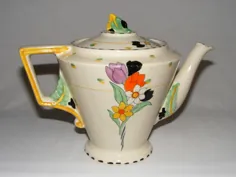 گلدان چای VINTAGE ANTIQUE 1920S ART DECO BURLEIGH