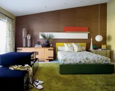 دهه 1960 پالم اسپرینگ اتاق خواب مدرن در اواسط قرن ، از Met Home