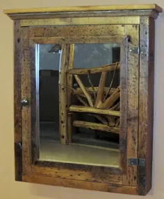 کابینت دارویی چوبی با آینه - Barnwood