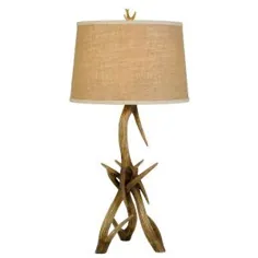 Cal Lighting Drummond Bronze And Natural One Light Table Lamp Bo 2806tb |  بلاکور