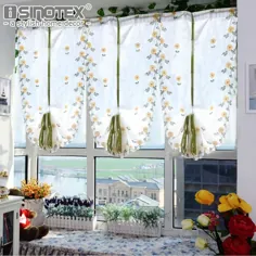 5.99 US $ | تورل داغ برای پنجره پرده رومی دوزی شده Voile پرده شفاف برای اتاق نشیمن آشپزخانه اتاق خواب 1PCS | پرده برای | پرده محض پرده های آشپزخانه - AliExpress