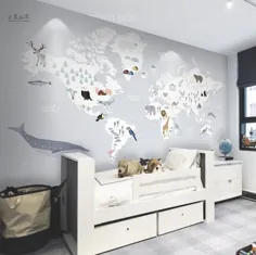 Soft World Map World Wallpaper Wallpaper Wallpaper Mural World Map |  اتسی
