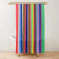 'پرده حمام' توسط HTBARTS "الگوی انتزاعی زیبا و رنگارنگ ایده های ایده آل هدیه ایده آل برای تابستان"