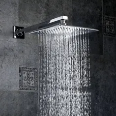 شیر دوش حمام دیواری کروم برنجی حمام بارانی مربع سر دوش بزرگ آبشار دستی دوش آب مخلوط کن مجموعه میکسر