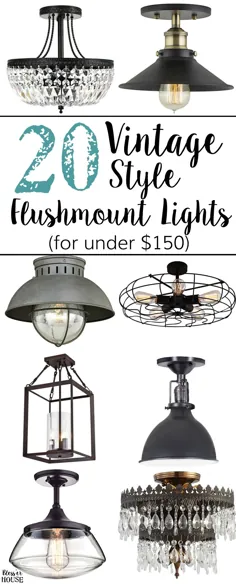 20 Vintage Inspired Flush Mount Lights در بودجه
