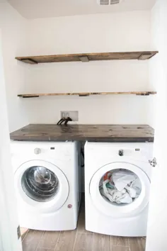 Farmhouse Inspired Laundry Room Tour and Organisation - The Mountain View Cottage