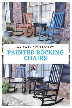صندلی گهواره ای نقاشی شده: یک DIY که می توانید انجام دهید