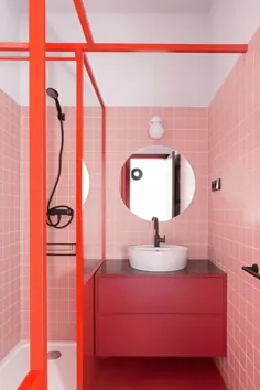 ایده های جدید ترکیبی از رنگ قرمز و صورتی دکوراسیون منزل