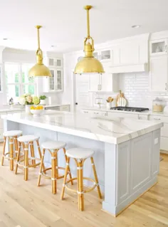 21 ایده و طرح دکوراسیون آشپزخانه با رنگ آبی روشن تا آشپزخانه شما را به مکانی شاد تبدیل کند