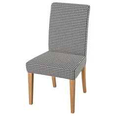 بلوط HENRIKSDAL ، ویبربو مشکی / بژ ، صندلی - IKEA