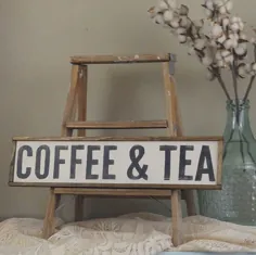 علامت قهوه و چای قهوه بار سیگنال قهوه و چای |  اتسی