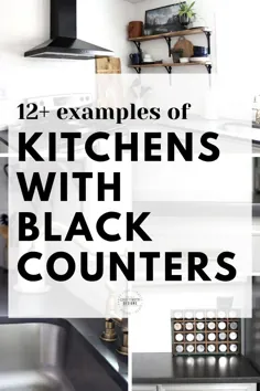 12+ نمونه از میزهای آشپزخانه سیاه در خانه های زیبا