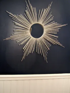 آموزش DIY Bamboo Stick Sunburst Mirror